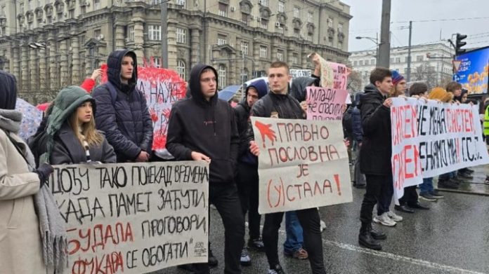 Protest Učenika U Srbiji