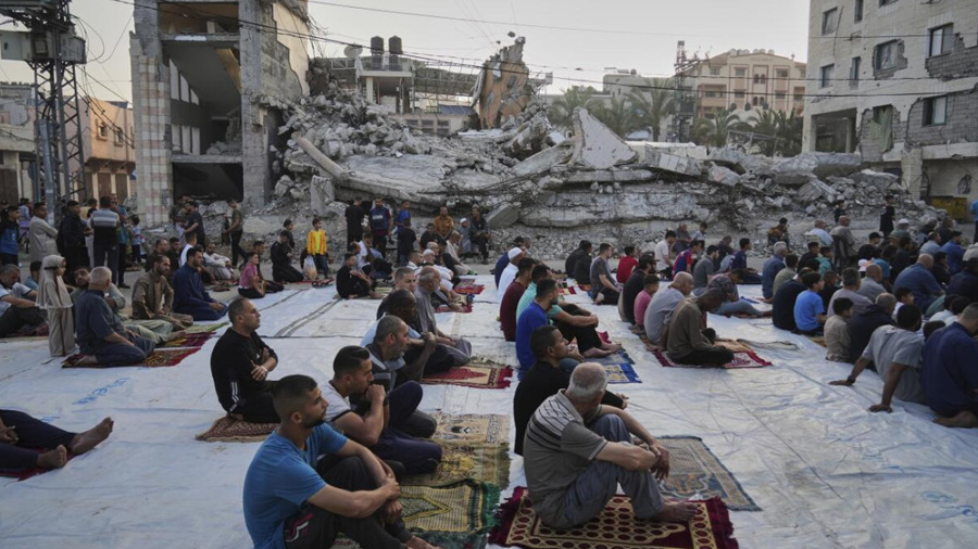Palestina Namaz Klanjanje Bajram